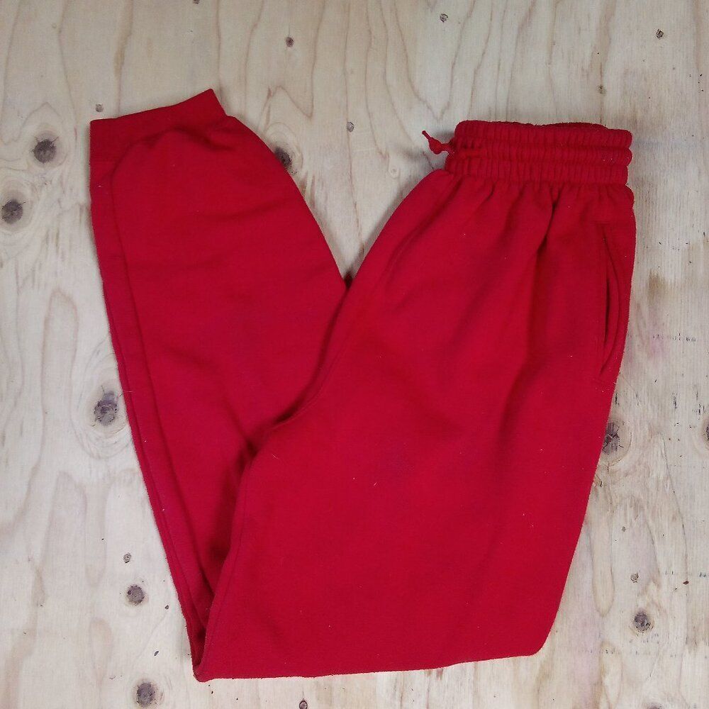 Vintage Cheetah Blank Sweatpants Joggers Trainers Red